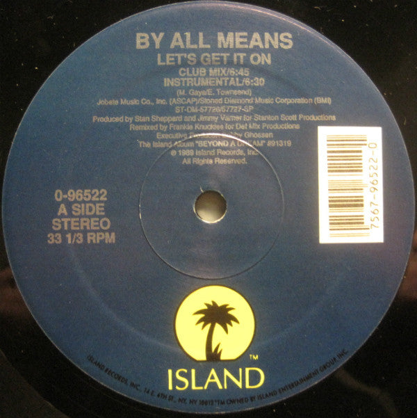 By All Means : Let's Get It On (12")