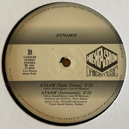 Dynamix (7) : Ayaah (12")