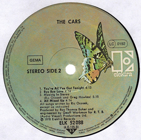 The Cars : The Cars (LP, Album)