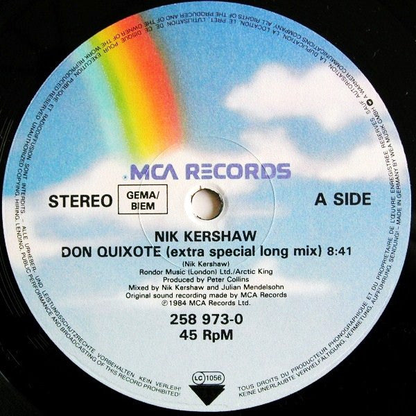 Nik Kershaw : Don Quixote (12", Maxi)
