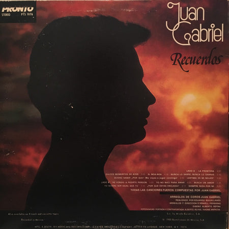 Juan Gabriel : Recuerdos (LP, Album)