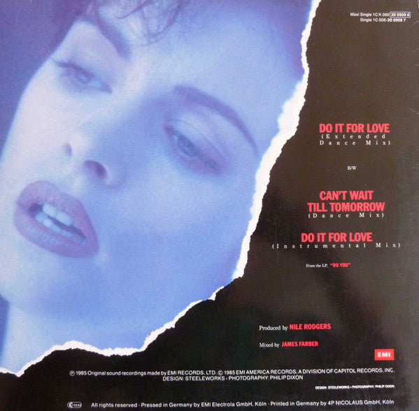 Sheena Easton : Do It For Love (12", Maxi)