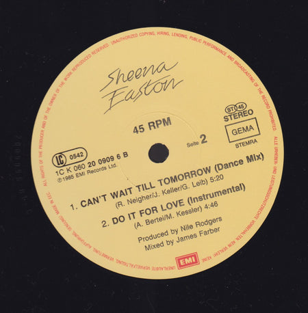 Sheena Easton : Do It For Love (12", Maxi)