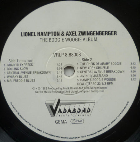 Lionel Hampton & Axel Zwingenberger : The Boogie Woogie Album (LP, Album)