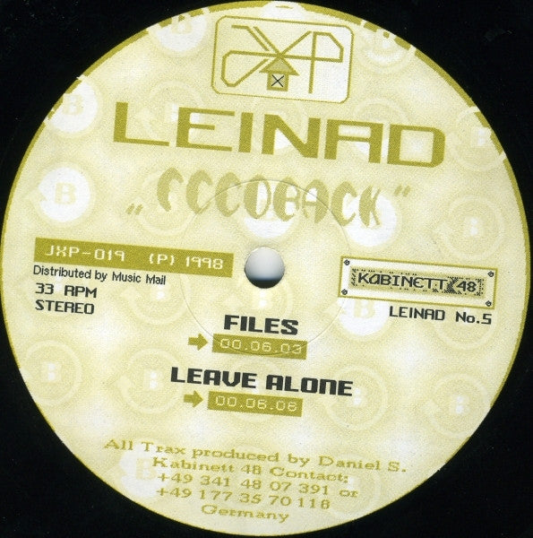 DJ Leinad : Feedback (12")