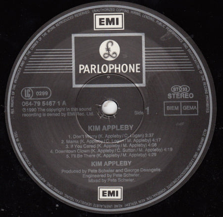 Kim Appleby : Kim Appleby (LP, Album)