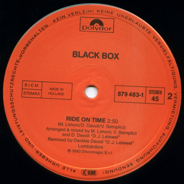 Black Box : Bright On Time (12", Maxi)