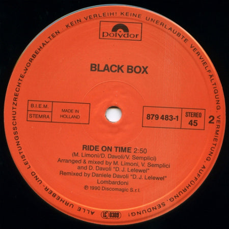 Black Box : Bright On Time (12", Maxi)