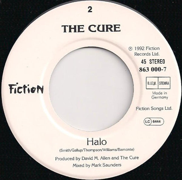 Cure* : Friday I'm In Love (7", Single)