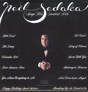 Neil Sedaka : Neil Sedaka Sings His Greatest Hits (LP, Comp, RE, Ind)