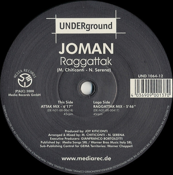 Joman : Raggattak (12")