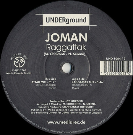 Joman : Raggattak (12")