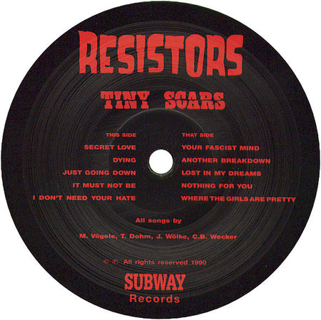 Resistors : Tiny Scars (LP, Album)