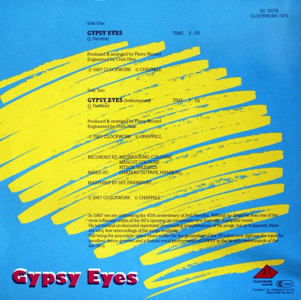 Gypsy (8) : Gypsy Eyes (12")