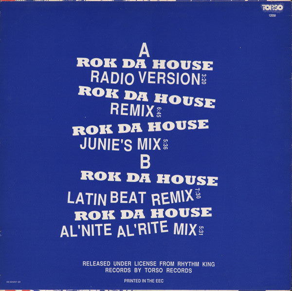 The Beatmasters Featuring The Cookie Crew : Rok Da House (12")