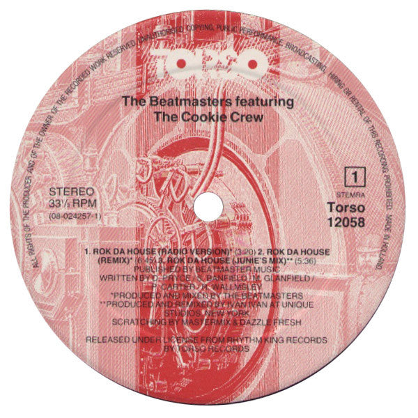 The Beatmasters Featuring The Cookie Crew : Rok Da House (12")