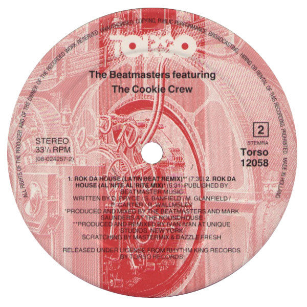 The Beatmasters Featuring The Cookie Crew : Rok Da House (12")