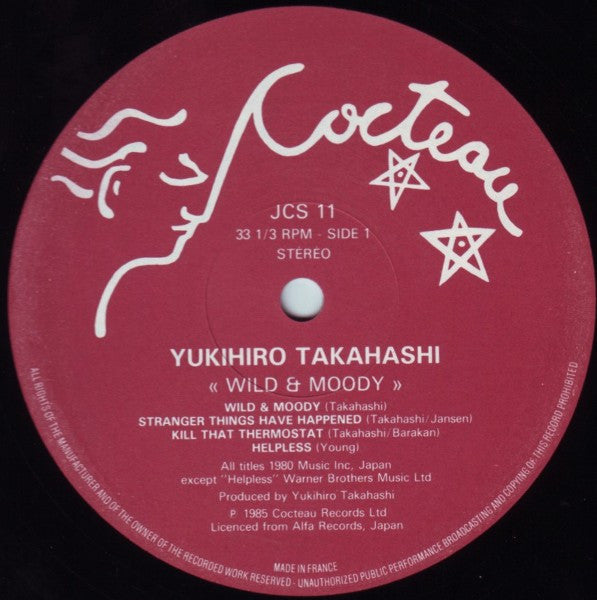 Yukihiro Takahashi : Wild & Moody (LP, Album)