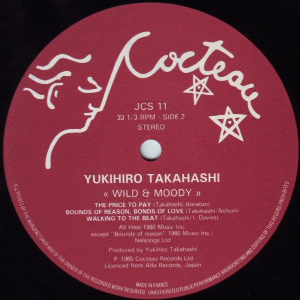 Yukihiro Takahashi : Wild & Moody (LP, Album)