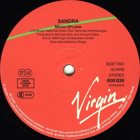 Sandra : Midnight Man (12")