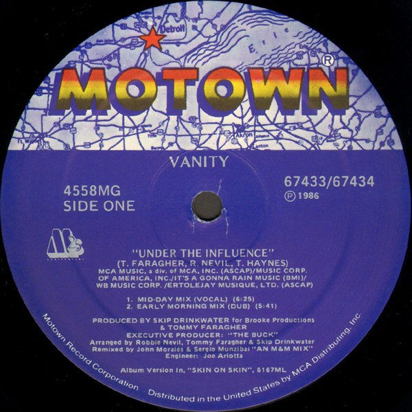 Vanity : Under The Influence (Special 12" Version) (12", Single)