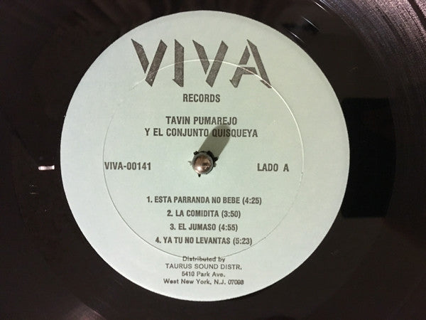 Tavín Pumarejo Con El Conjunto Quisqueya : Merengues Jibaros (LP, Album)
