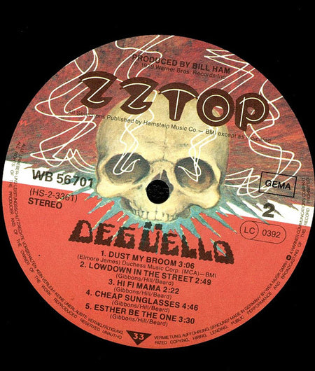 ZZ Top : Degüello (LP, Album, RE)