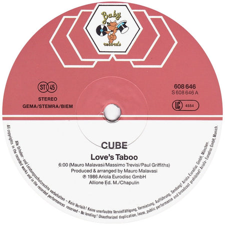 Cube (2) : Love's Taboo (12", Maxi)