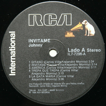 Johnny Lozada : Invitame (LP, Album)
