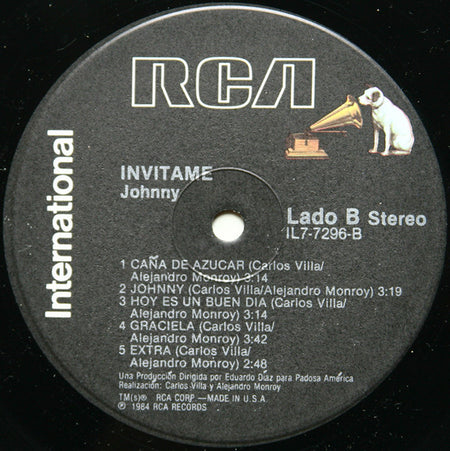 Johnny Lozada : Invitame (LP, Album)