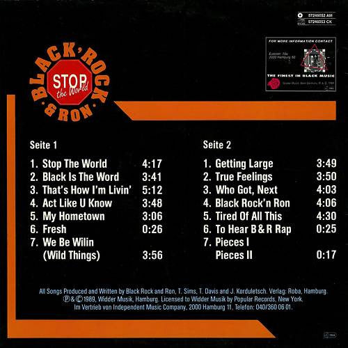 Black Rock & Ron : Stop The World (LP, Album)