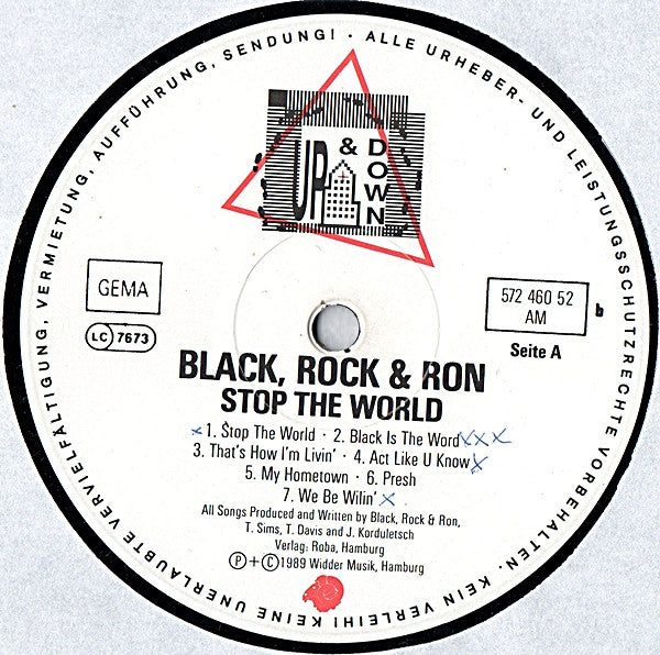Black Rock & Ron : Stop The World (LP, Album)