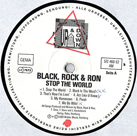 Black Rock & Ron : Stop The World (LP, Album)