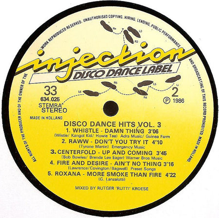 Various : Disco Dance Hits Vol. 3 (LP, Comp, Mixed)