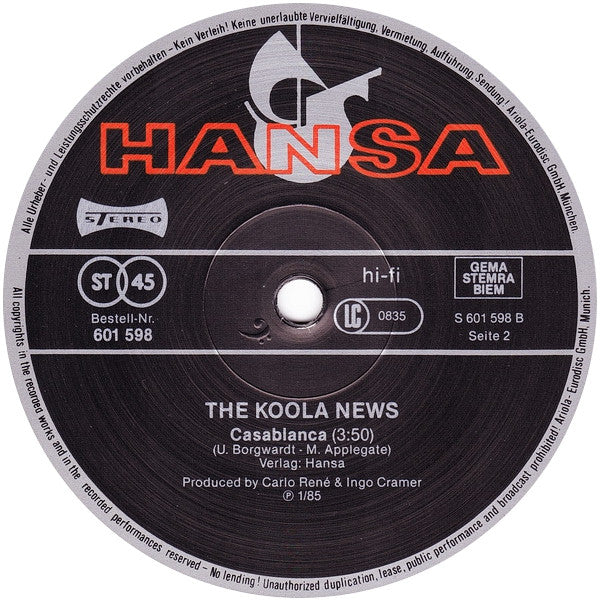 The Koola News : Beatmaster (12", Maxi)