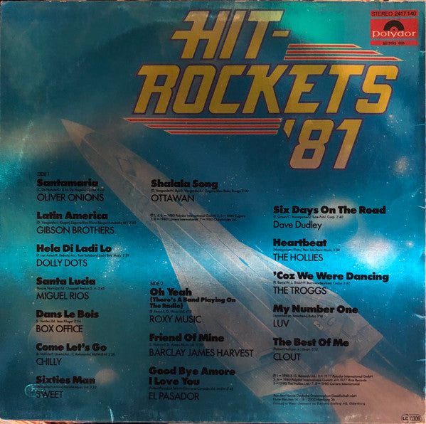 Various : Hit-Rockets '81 (LP, Comp)