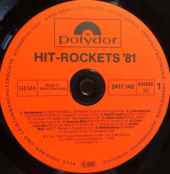 Various : Hit-Rockets '81 (LP, Comp)