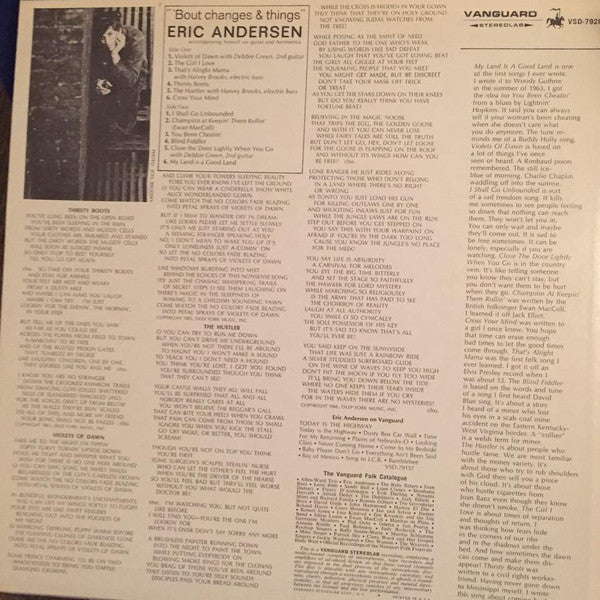 Eric Andersen (2) : 'Bout Changes & Things (LP, Album, RE)