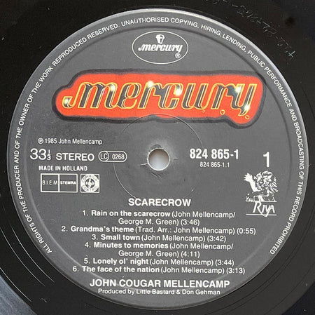 John Cougar Mellencamp : Scarecrow (LP, Album)