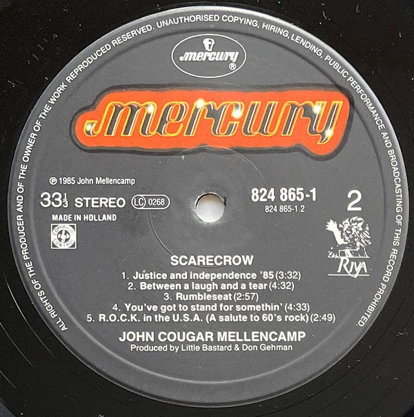 John Cougar Mellencamp : Scarecrow (LP, Album)