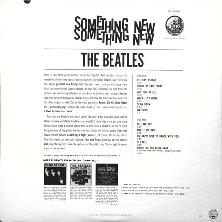 The Beatles : Something New (LP, Album, RE, Los)