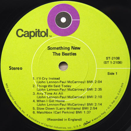 The Beatles : Something New (LP, Album, RE, Los)