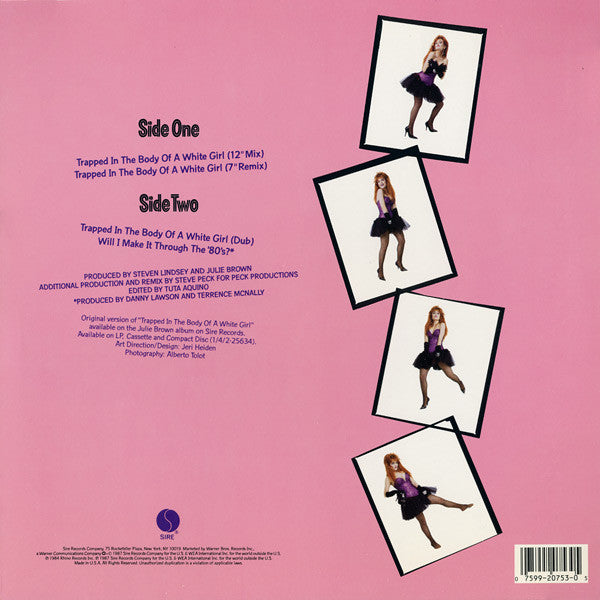 Julie Brown : Trapped In The Body Of A White Girl (12", Maxi, All)