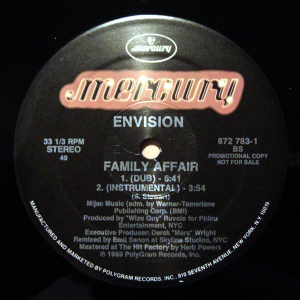 Envision (2) : Family Affair (12", Promo)
