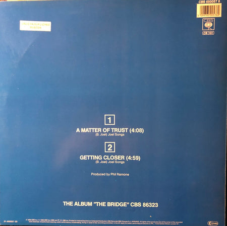 Billy Joel : A Matter Of Trust (12", Maxi)