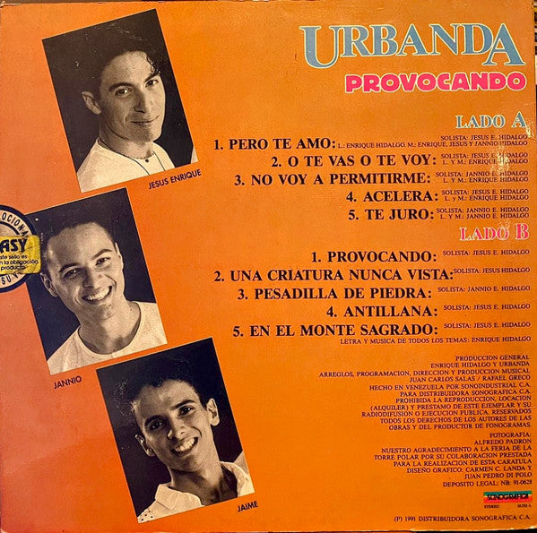 Urbanda : Provocando (LP, Album)