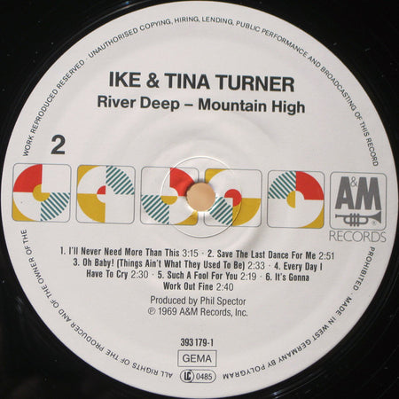Ike & Tina Turner : River Deep - Mountain High (LP, Album, RE)