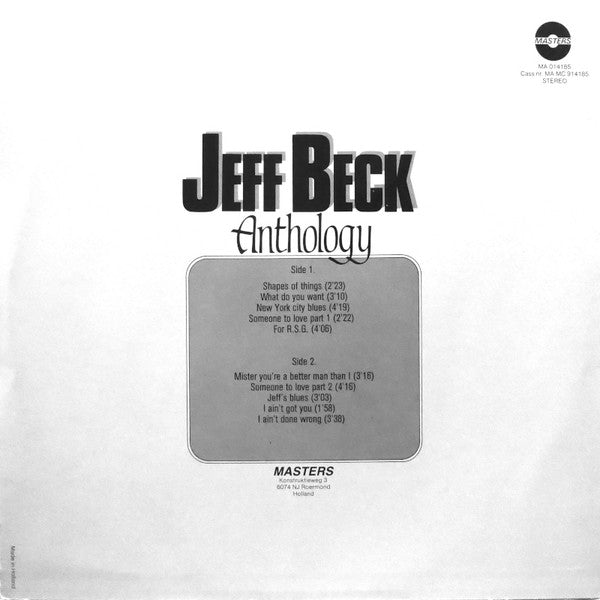 Jeff Beck : Anthology (LP, Comp)