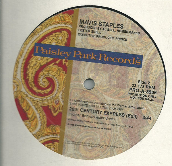 Mavis Staples : 20th Century Express (12", Promo)