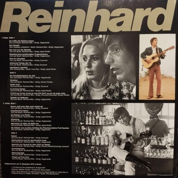 Reinhard Mey : Live (2xLP, Album, Gat)
